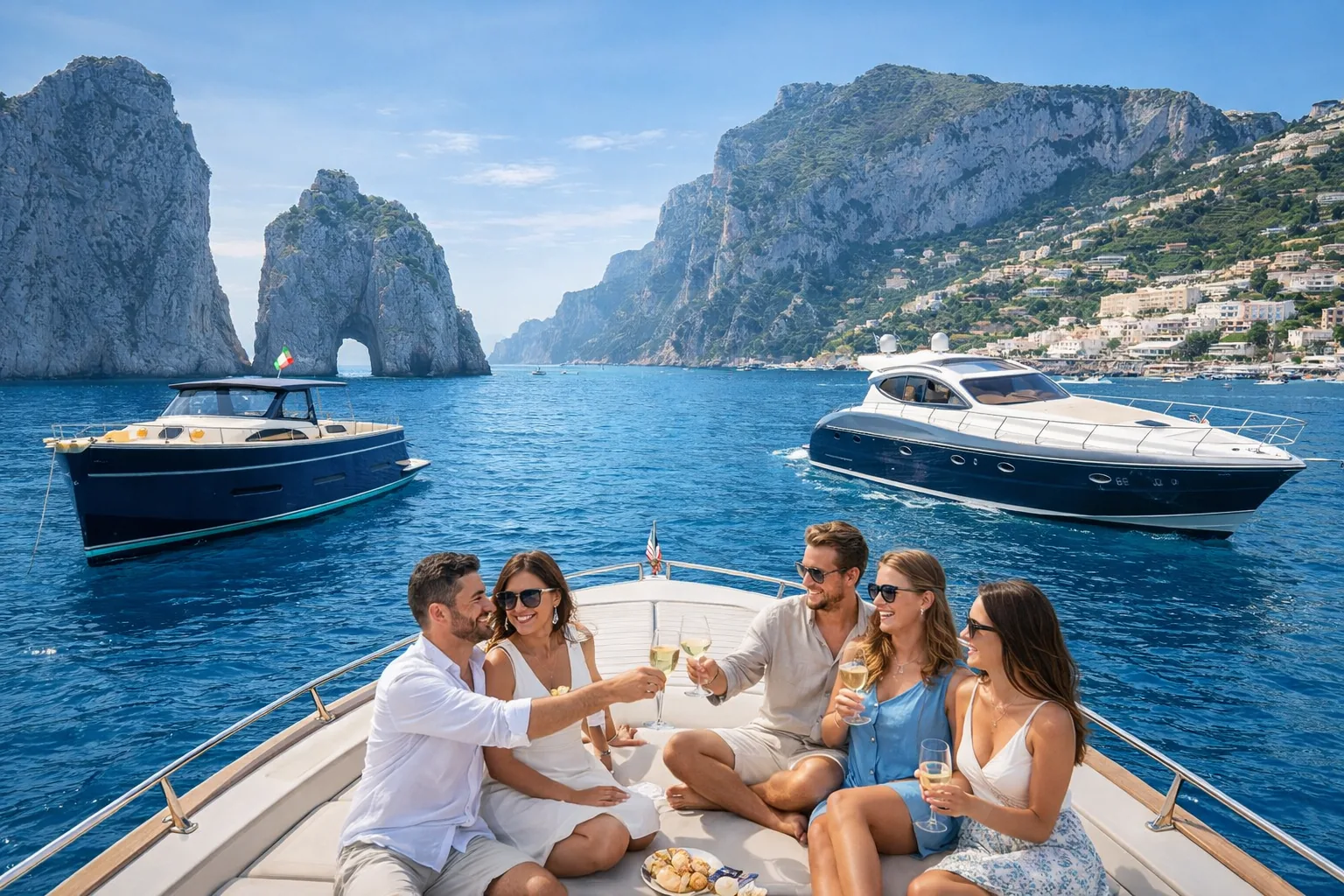 Costiera Amalfitana al tramonto — prenota il tuo tour in barca con BoatVibe